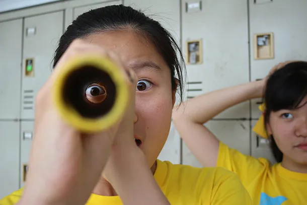 「バトン渡しの練習中…？」