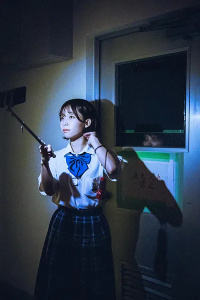 「映っちゃった」