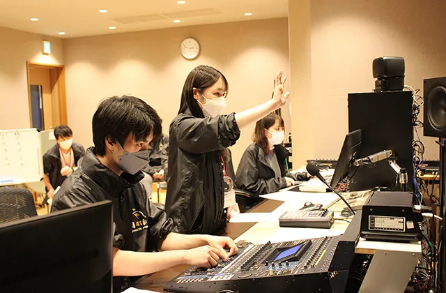 レコーディング実習の様子