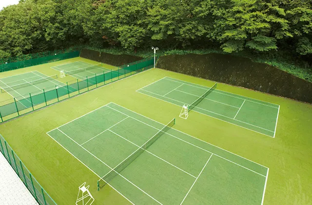 よく整備された自慢のコート