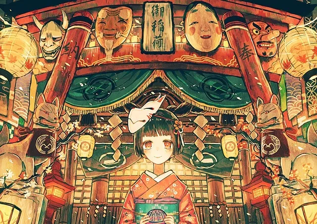 稲荷神社へ通りゃんせ