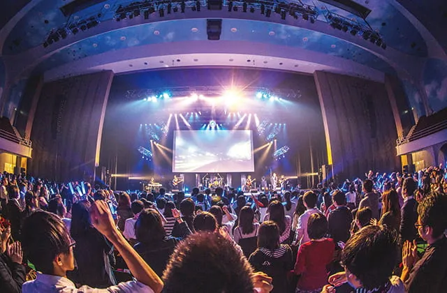 客席から撮ったコンサートの画像