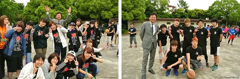 黒Tシャツバージョンもあったコンサート・イベント科、マンガ・アニメーション科ともそれぞれ撮影