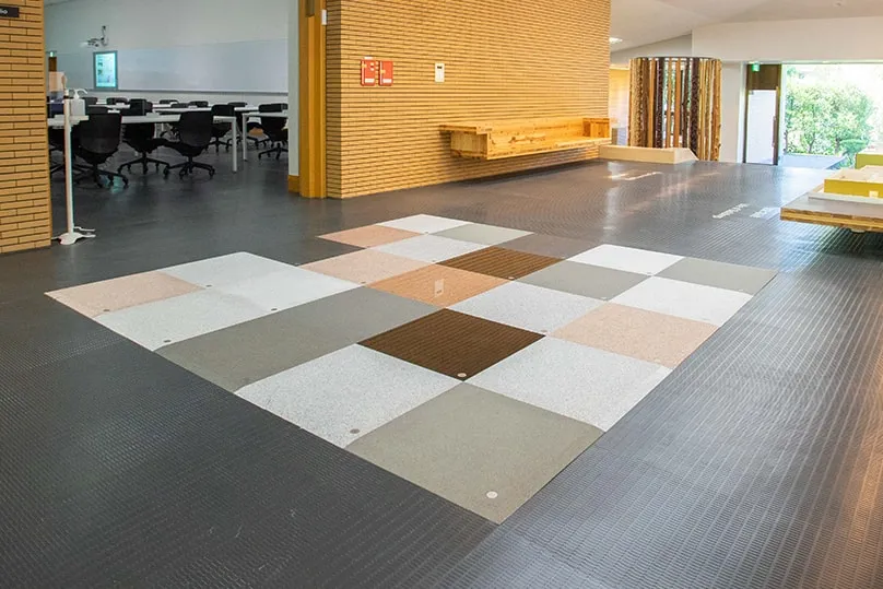 見た目の違いだけでも楽しく、立ち止まって触れて確かめたくなる一画