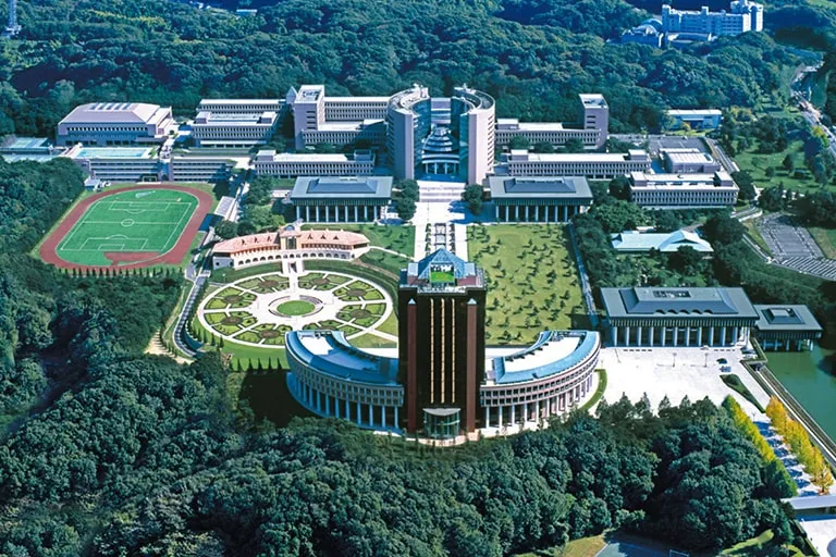 八王子キャンパスの空撮写真