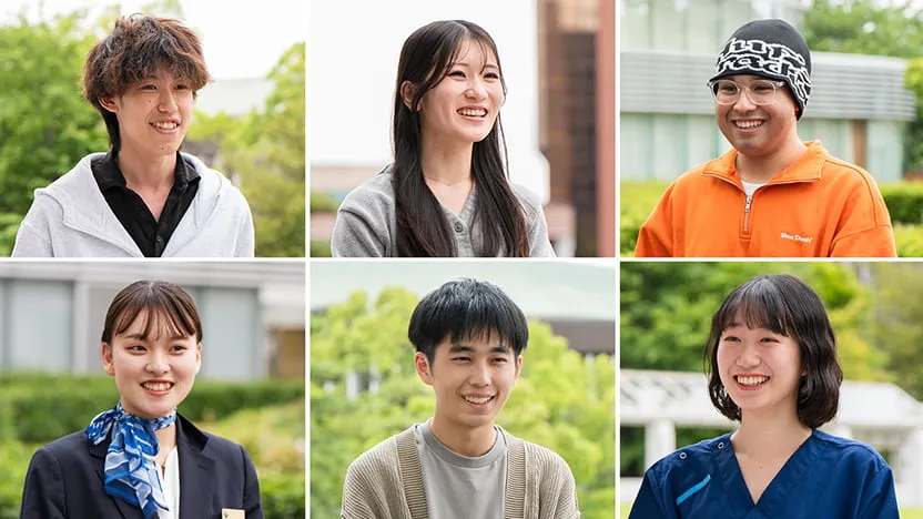 取材に応じてくださった学生達のポートレート