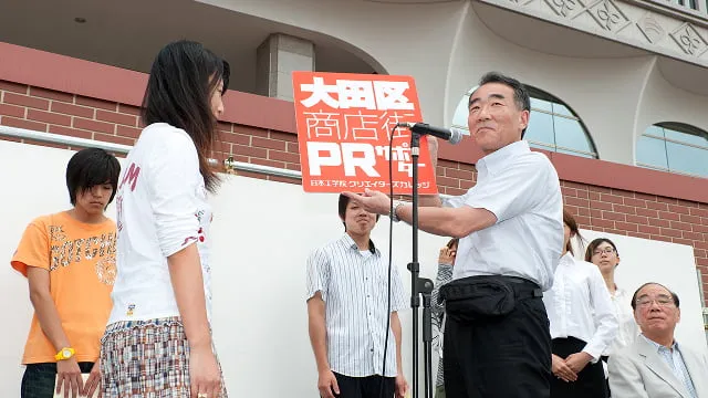 大田区商店街PRサポーターとして紹介されている風景