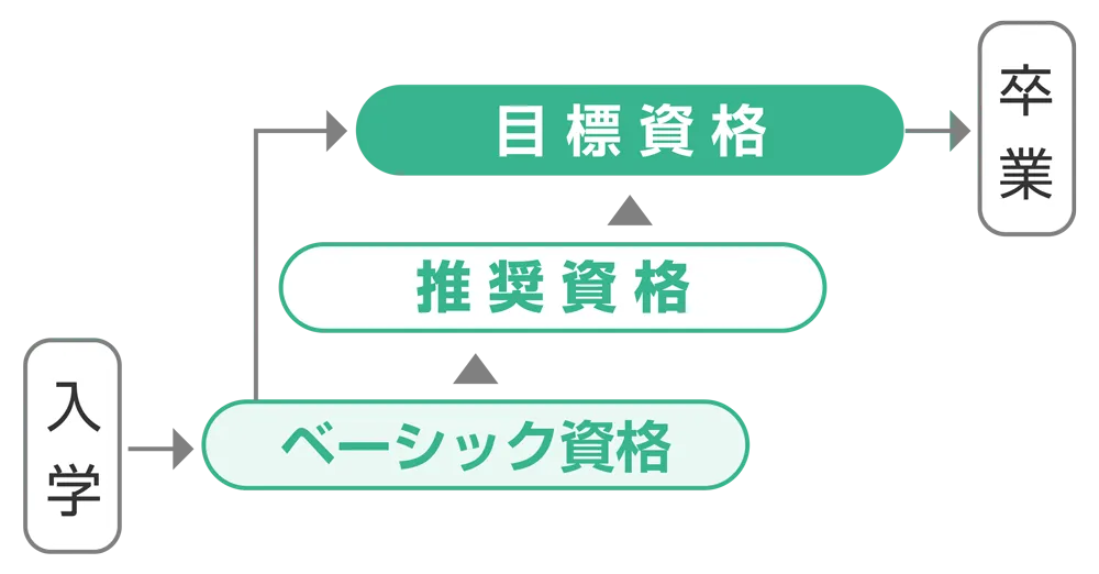 資格ロードマップの図