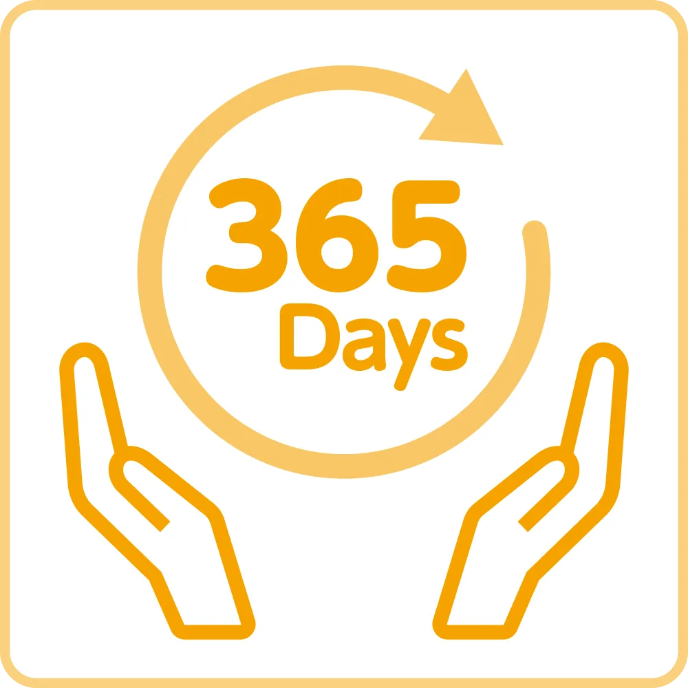 ゆとりを持った長期的なプログラムのアイコン