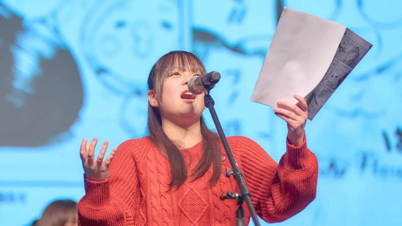 山寺さんとアテレコする学生