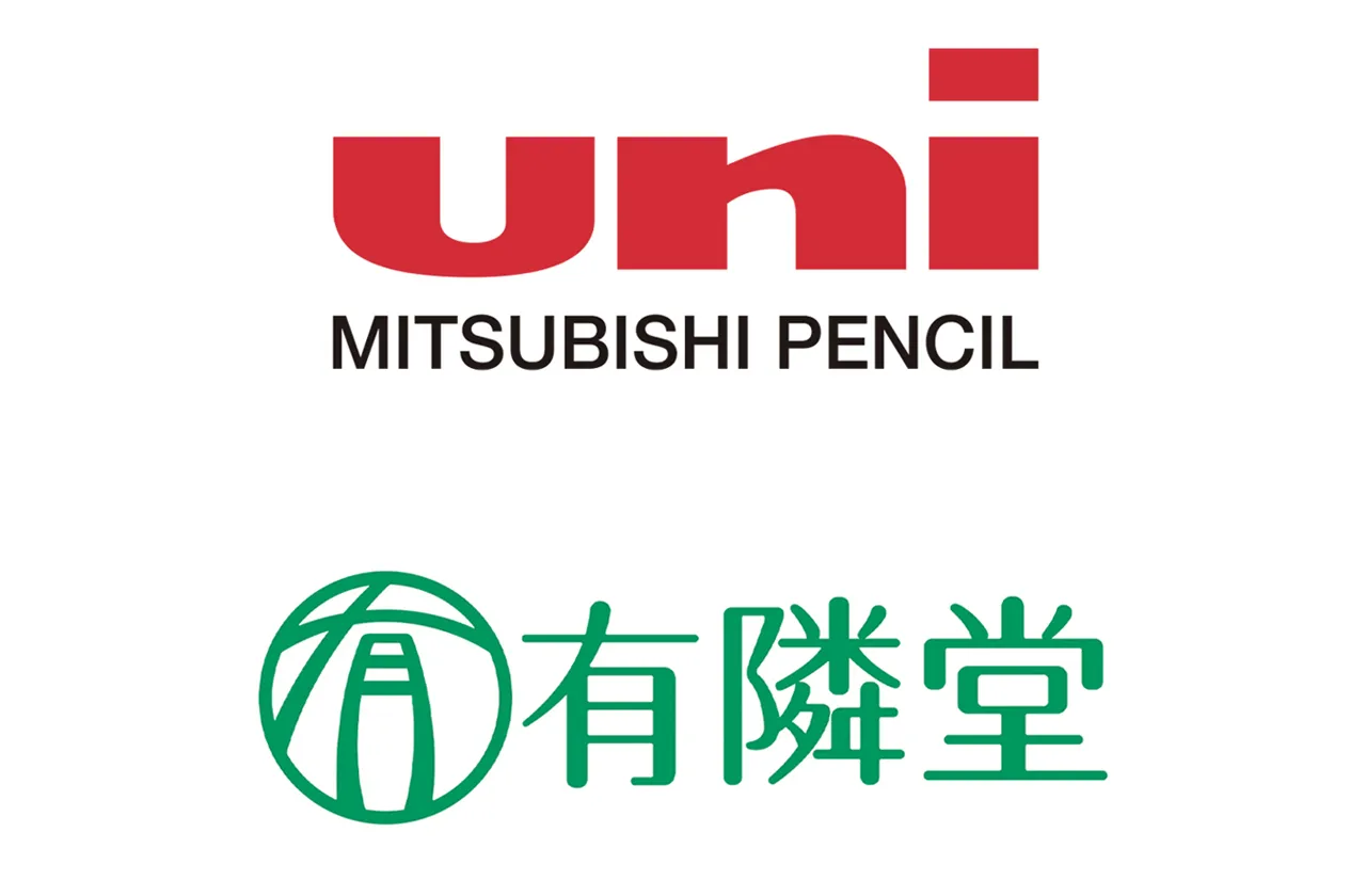 uni MITSUMISHI PENCILのロゴ　有隣堂のロゴ