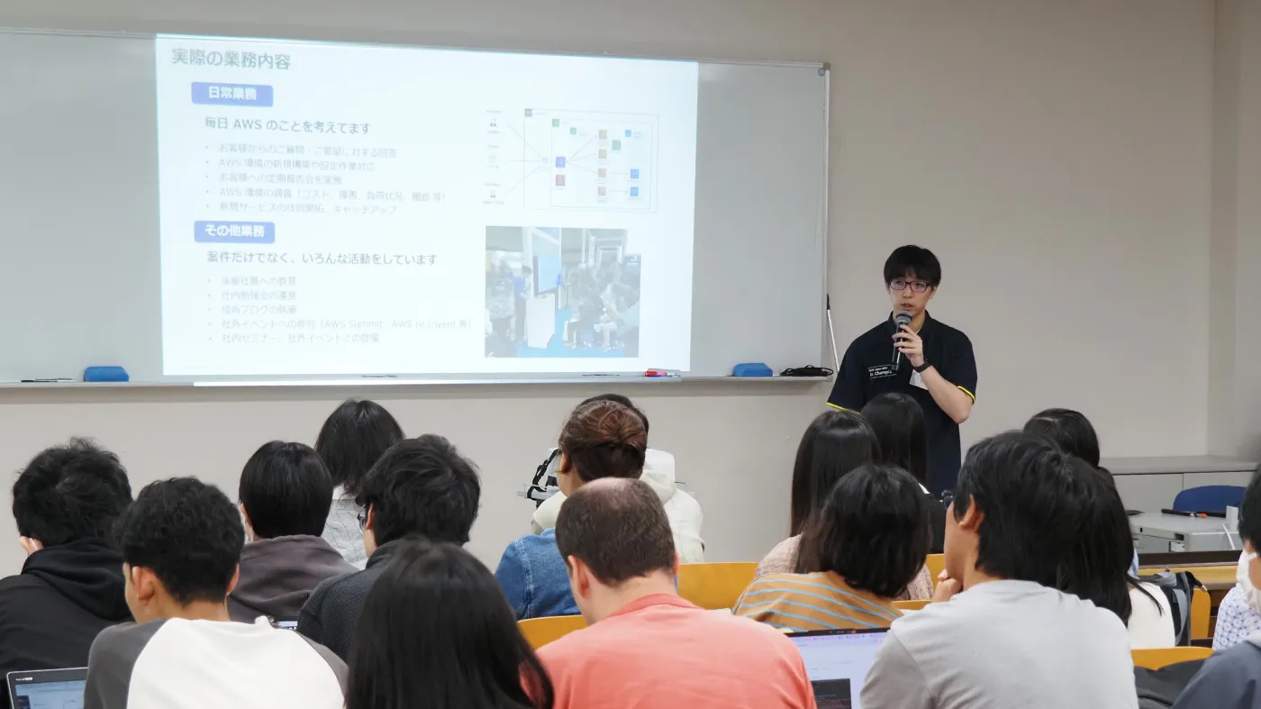 菊地 悠斗氏講義の様子