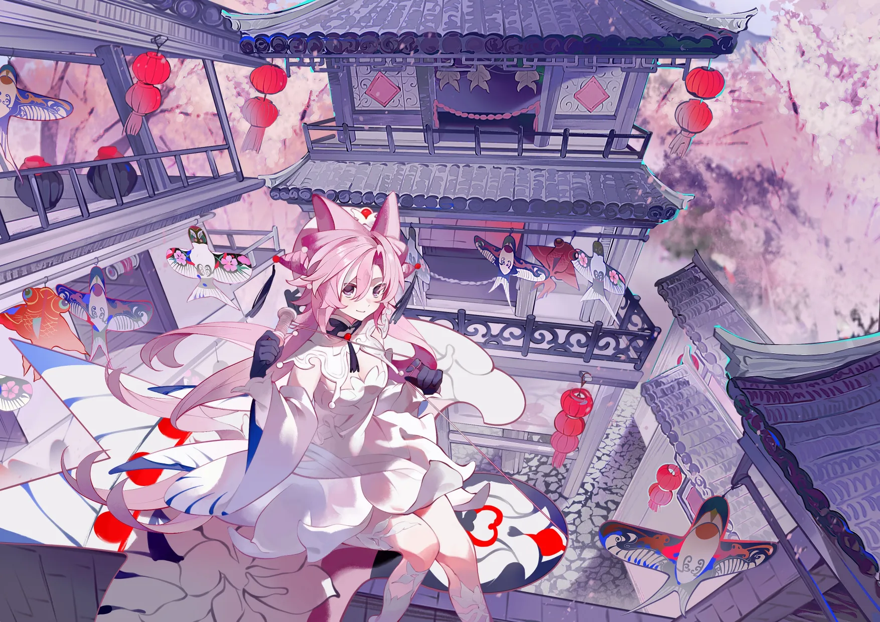 題材：春「幻春の景」