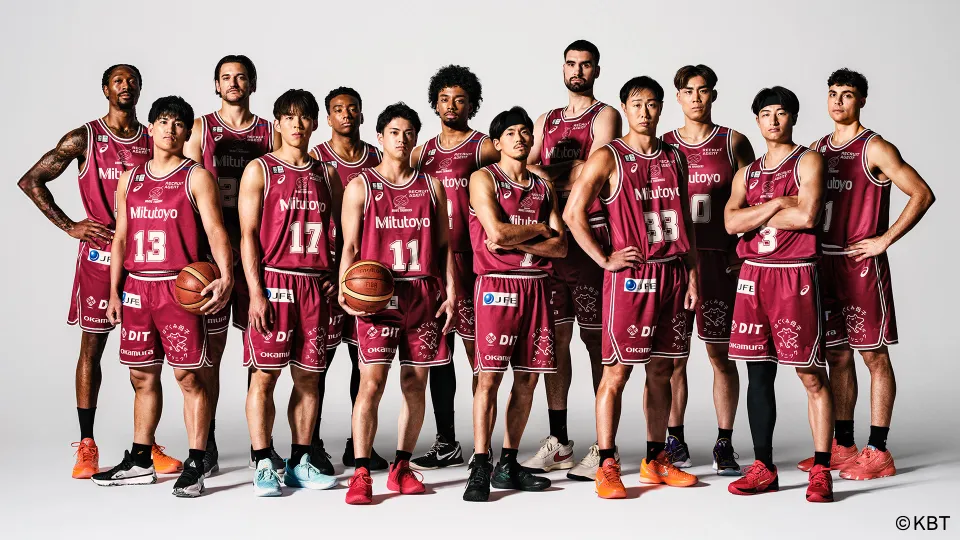 川崎ブレイブサンダースの選手集合写真