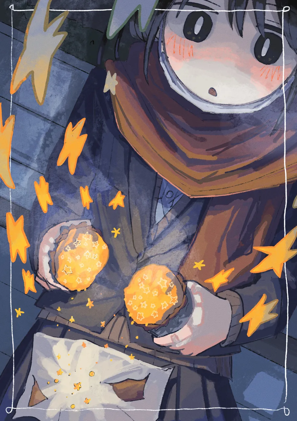 題材：秋「ほかほかな星」