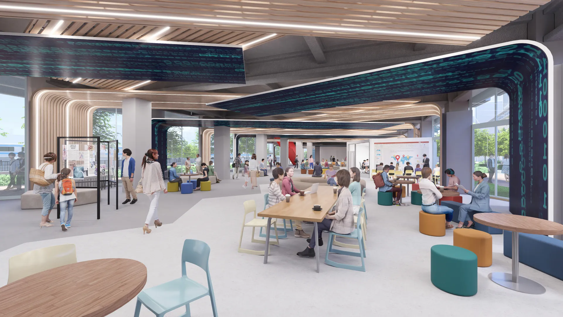 創立80周年事業として、建設される蒲田キャンパス新校舎オープンギャラリー