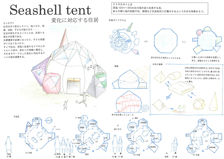 Seashell tent