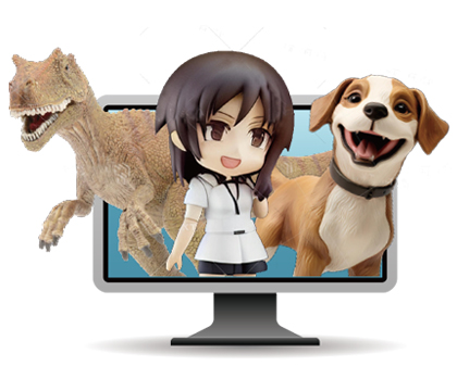 AIによるフィギュア製作見学と3次元CAD体