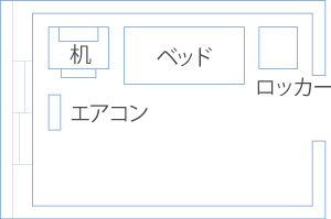 蒲田寮 間取り図