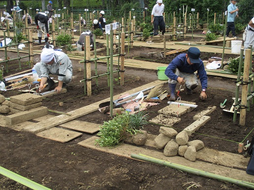 造園技能士 実技 試験 にチャレンジ ニュース トピックス 土木 造園科 土木 造園専門学校 東京 日本工学院