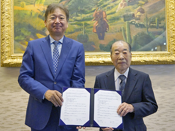 学校法人大森学園米澤正倫理事長と片柳学園理事長 千葉茂